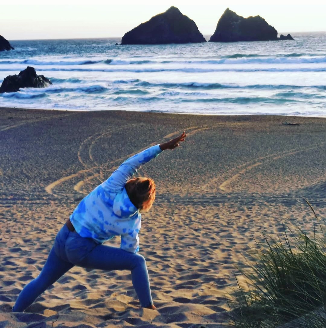 Lisa Dunkley teaching yoga